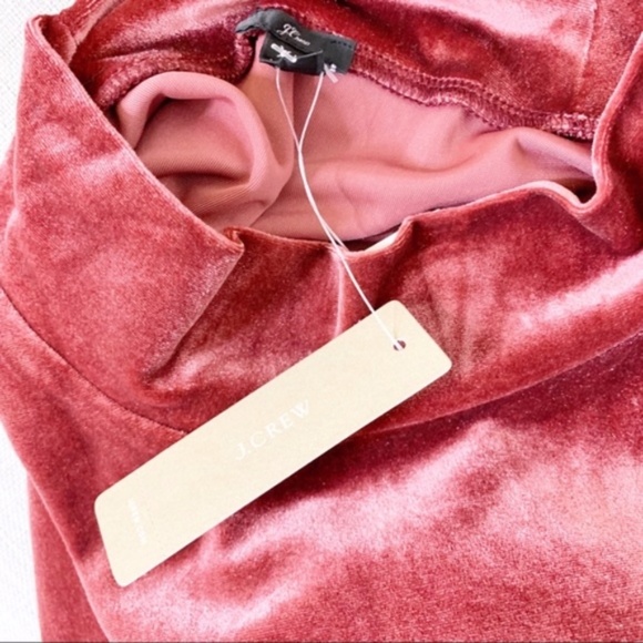 J.Crew NWT Garnet Red Velvet Sleeveless Top Sz XL - Picture 8 of 9